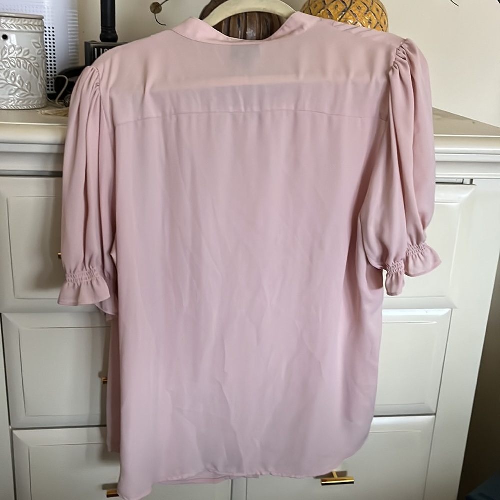 Worthington Button Down Ruffle Placket Blouse Siz… - image 4